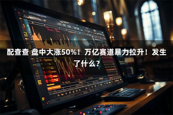 配查查 盘中大涨50%!万亿赛道暴力拉升!发生了什么?